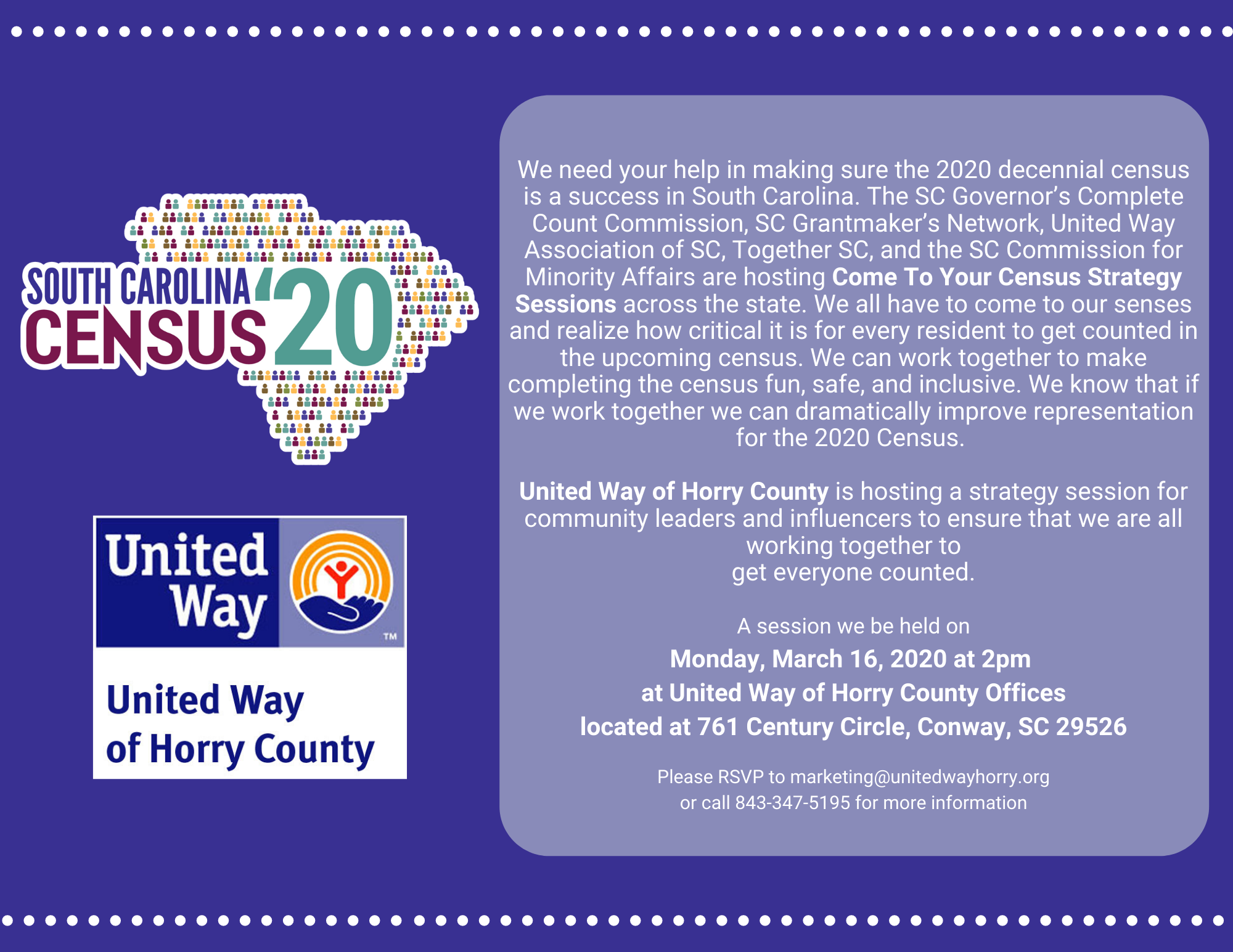 Census 2020 flyer