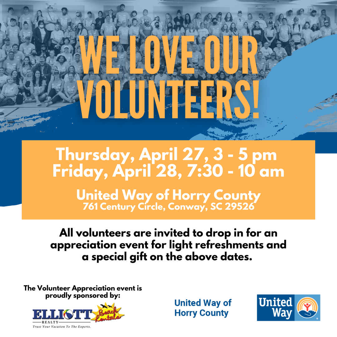 Volunteer Drop-In Celebration - United Way Horry County